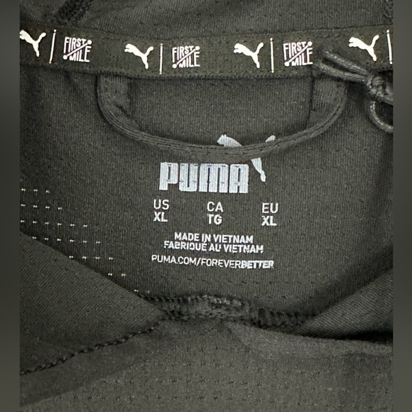 PUMA Train First Mile Lightweight Hoodie Black Thumbholes & Kangaroo Po… - Picture 10 of 13
